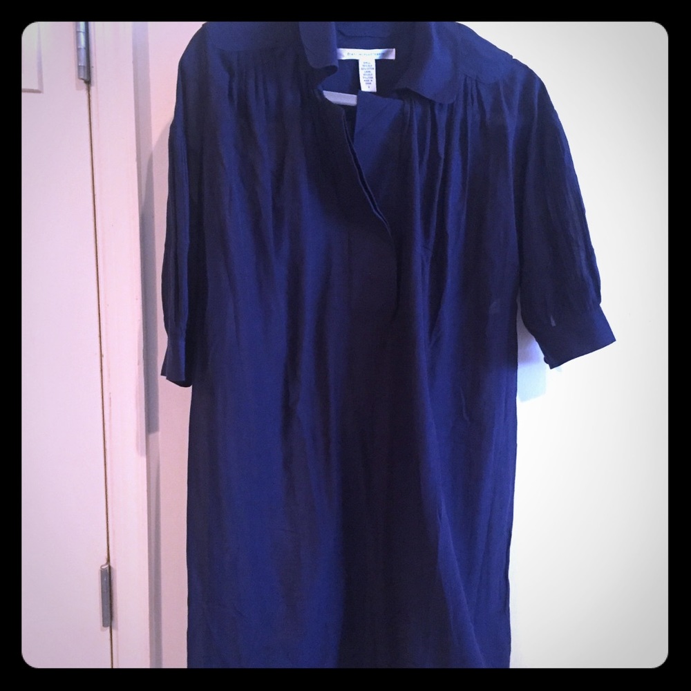 Diane von Furstenberg tunic size 2, blue